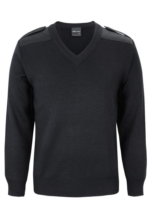 6EJ - JB's Knitted Epaulette Jumper
