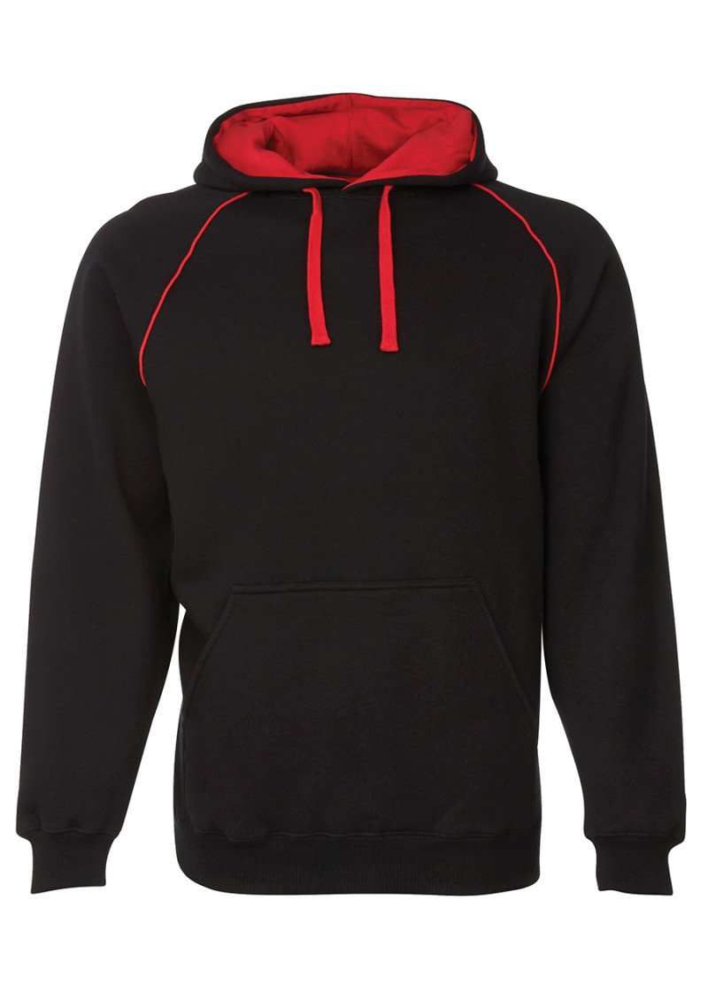 ADULTS CONTRAST FLEECY HOODIE